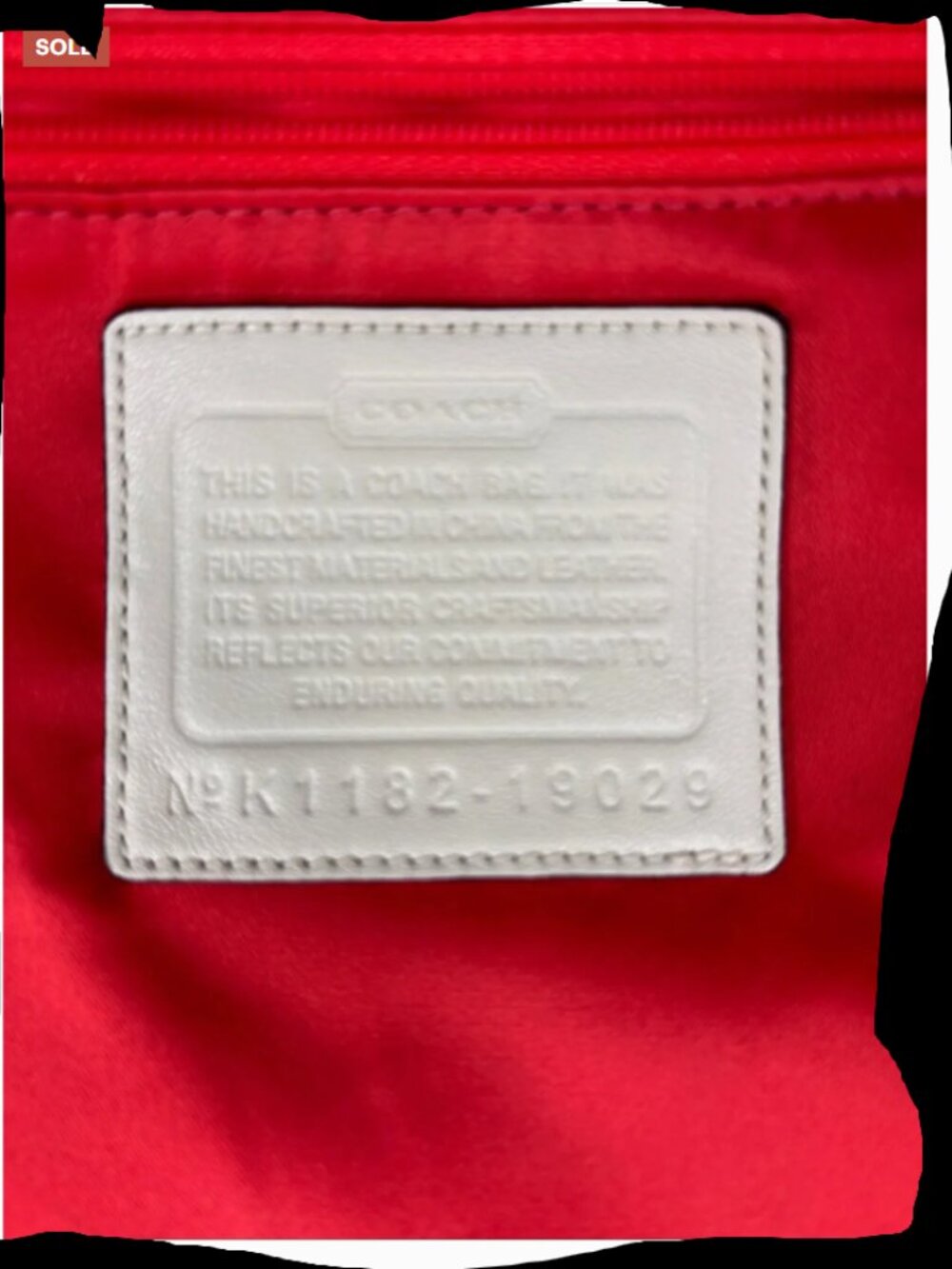 COACH POPPY Signature Coral Placed Flower Glam Limited Edition Tote Bag - Picture 7 of 15